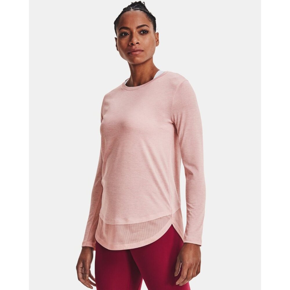 Under Armour Heatgear Tech Vent Long Sleeve Top Size XS Loose Fit Athleisure Gym
